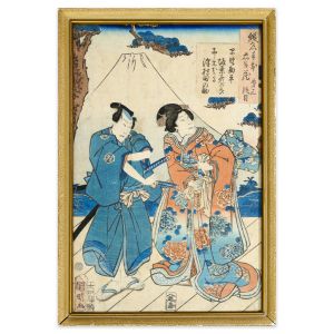 Kanpei and Okaru by Utagwa Kuniaki - Modern Artwork