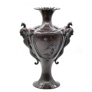 Meji Bronze Amphora