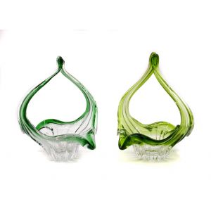 Couple of Blown Glass Baskets