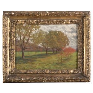Landscape with Trees by Alberto Zardo - Modern Artwork