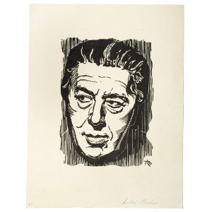 Portrait of André Breton by Anonymous - Modern Artwork