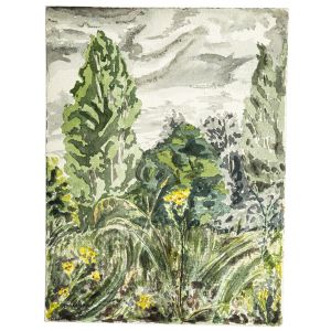 Green Landscape by Jean Chapin - Modern Artwork