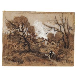 Autumn by the Jeanne De la Soudiere - Modern Artwork