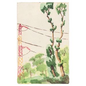 Landscape by Jean-Raym Delpech- Modern Artwork