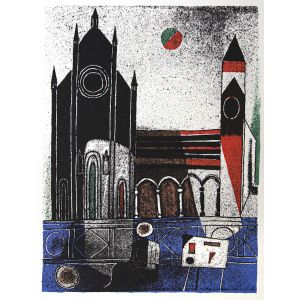 The Cathedral by Franco Gentilini - Contemporary Artwork