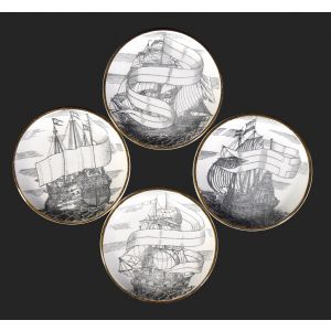  Set of Four Plates 'Velieri'