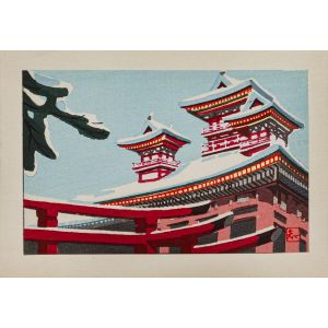 Snow-capped Japanese Houses - SOLD