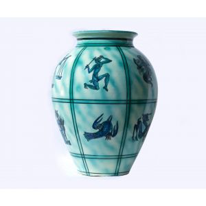 Deruta Ceramic Vase Ceramic Vase- Decorative Object