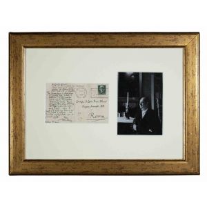 A Study of Frederick II of Hohenstaufen - Autograph Postcard