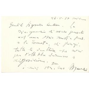 Autograph by Manzu