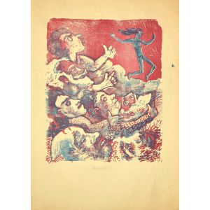 Figures on Red