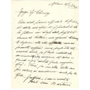 Autograph Letter by Martini