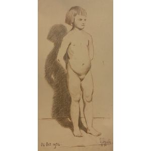 Nude of little girl