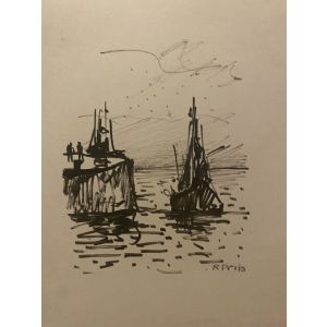 Fishing boat on the sea