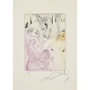Compère Pierre's mare from Le Decameron by Salvador Dalì -  Contemporary Artwork