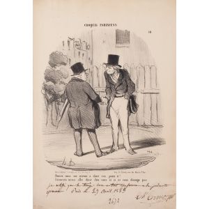 Pouves vous me recevoir à diner - Croquis Parisiens