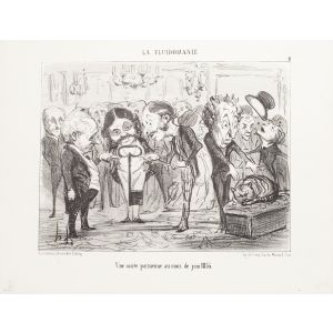 Honoré Daumier - Une soirée Parisienne - La Fluidomanie - Modern Artwork