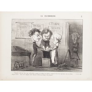 Honoré Daumier - Comment, voilà mes clercs ... La Fluidomanie - Modern Artwork