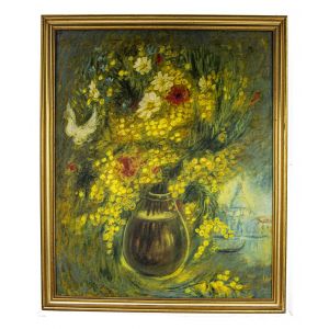 Mimosa and Field Flowers