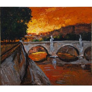 Sunset over the Tiber 