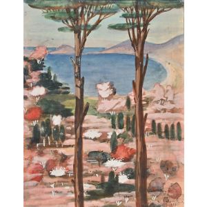 Pines On The Sea - Jean-Raymond Delpech - Contemporary Art