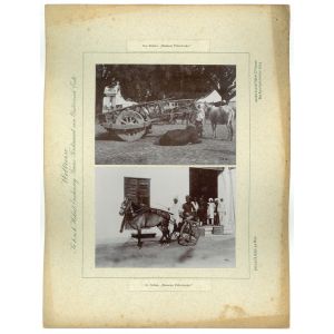 Indien - Benares Fuhrwerke
