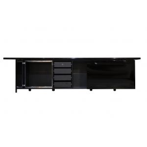 Sheraton Black Lacquered Sideboard