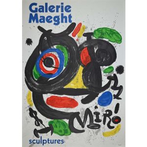 Mirò Sculptures - Vintage Poster