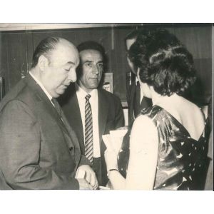 P. Neruda in the Elysee Palace -Photo