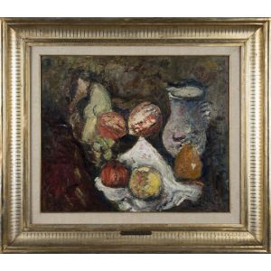 Still Life With Fruits by Arturo Tosi - Modern Artwork