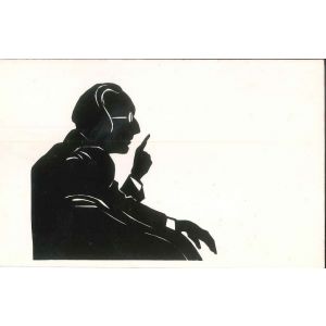 Postcard by Carl Orff