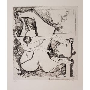 Marino Marini, Scomposizione, Etching, 1971,  III Plate, Imagines, Modern Art, Artwork