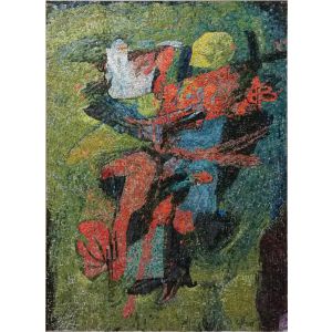 Boy with turkey - Afro Basaldella - Modern Art