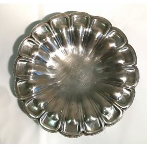 Silver Embossed Centerpiece