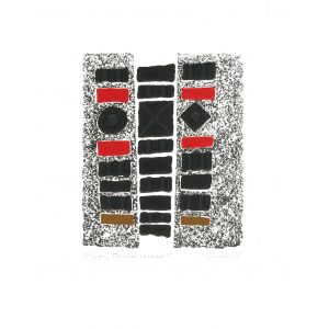 Luigi Spacal, Folclore carsico, Chalcography and xilograph, 1969, Contemporary art, Artwork, Graphic Art, Abstract Art