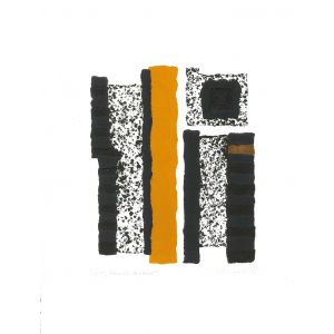 Spacal Luigi, Muri carsici, Xilograph and chalcography, 1969, Contemporary Art, Artwork, Graphic Art, Abstract Art