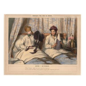 Zodiaque des gens du monde, Plate n. 13 by Paul Gavarni - Prints & Multiples