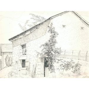 André Roland Brudieux - Countryside house in Ladrat - Modern Artwork