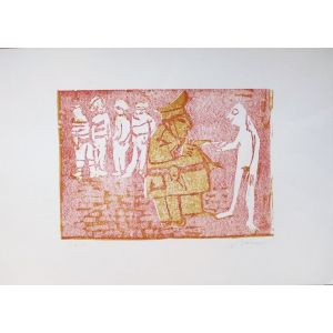 Figure by Mino Maccari - Modern Artwork