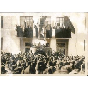 Mussolini at Celebrations in Honor of Filippo Corridoni