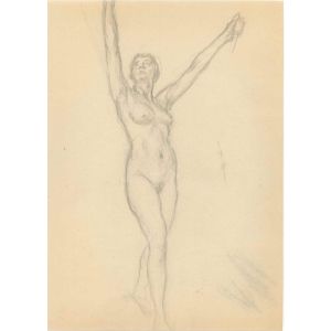 Standing Figure with Arms Upward