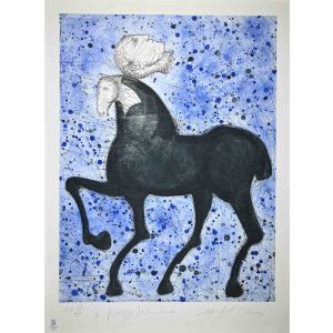 Horse and Knight, Olympic Games Beijing 2008 - Mimmo Paladino -  Contemporary Art