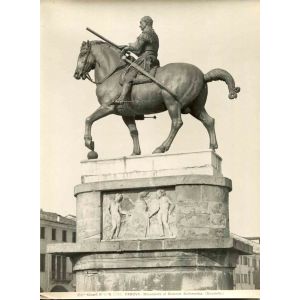 Monument to general Gattamelata by Donatello - Vintage Photo