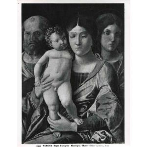 Holy Family by Mantegna - Vintage Photograph