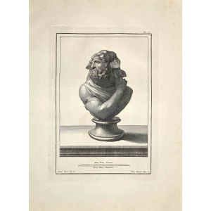Filippo Morghen - Ancient Roman Bust - Old Masters Art