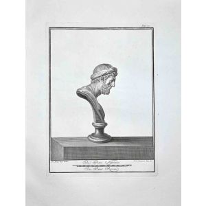 Profile of Ancient Roman Bust