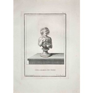 Pietro Mangini - Ancient Roman Bust - Old Masters Art