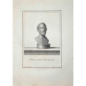 Bernardino Nolli - Ancient Roman Bust - Old Masters Art
