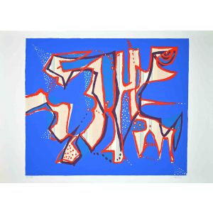 Composition in Blue