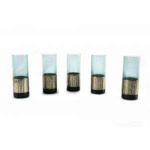 Set of Five Shot Glasses for Liqueur